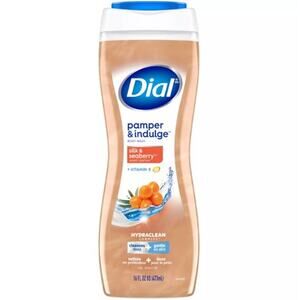 Dial Pamper & Indulge Body Wash Silk & Magnolia Scent +Vitamin E 16 fl oz